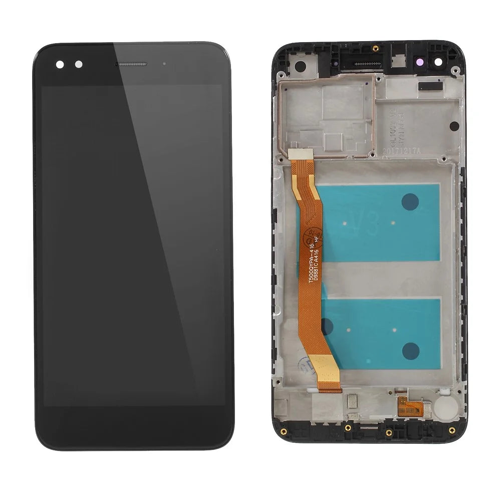 LCD Screen and Digitizer Assembly + Frame  for Huawei P9 lite mini / Y6 Pro (2017) / Enjoy 7 - Black - 1