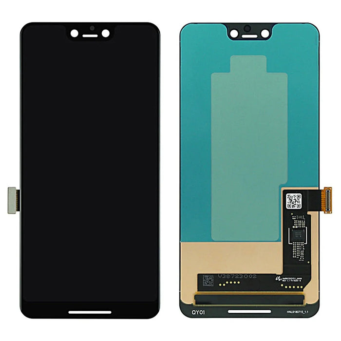 OEM LCD Screen and Digitizer Assembly Repair Part (without Logo) for Google Pixel 3 XL - Black - 1