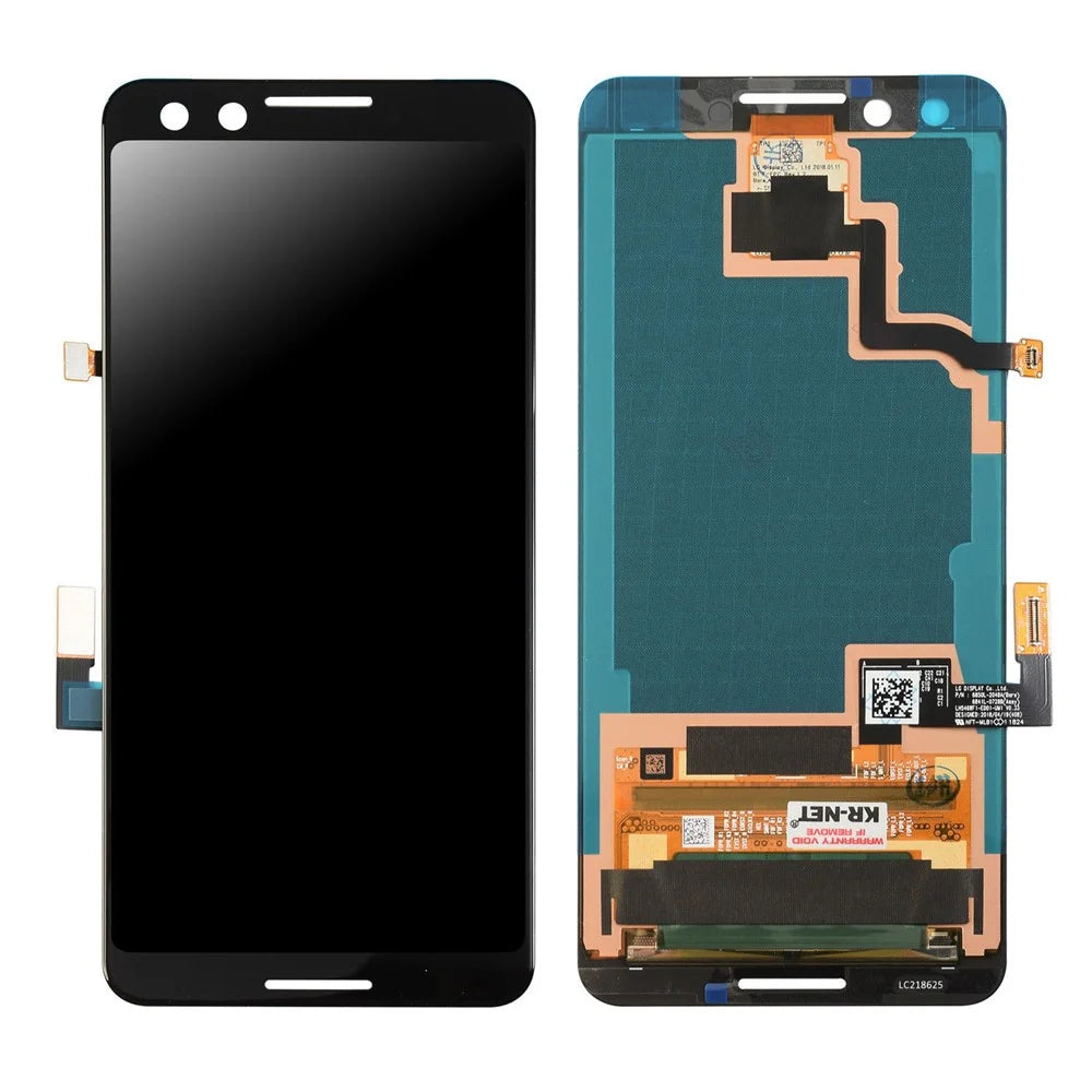 OEM LCD Screen and Digitizer Assembly Spare Part (without Logo) for Google Pixel 3 - Black - 1