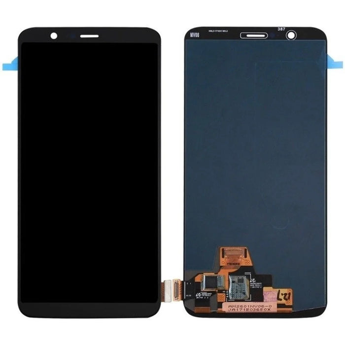 LCD Screen and Digitizer Assembly for OnePlus 5T (OLED Version) - Black - 1