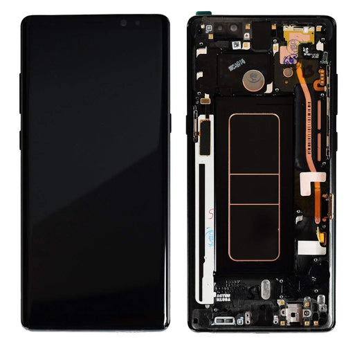 LCD Screen and Digitizer Assembly with Frame for Samsung Galaxy Note 8 SM-N950 - Black - 1