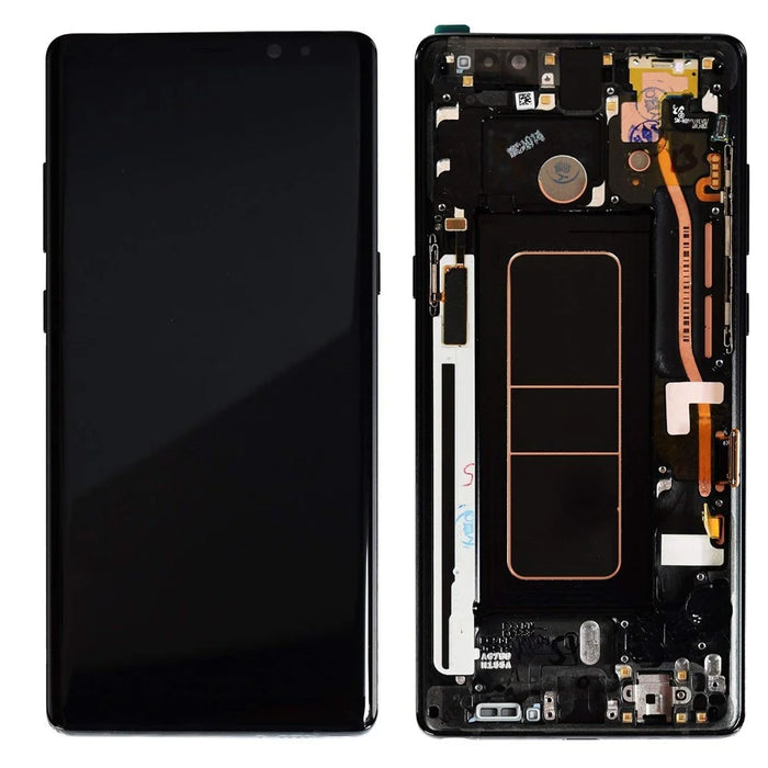 LCD Screen and Digitizer Assembly with Frame for Samsung Galaxy Note 8 SM-N950 - Black - 1