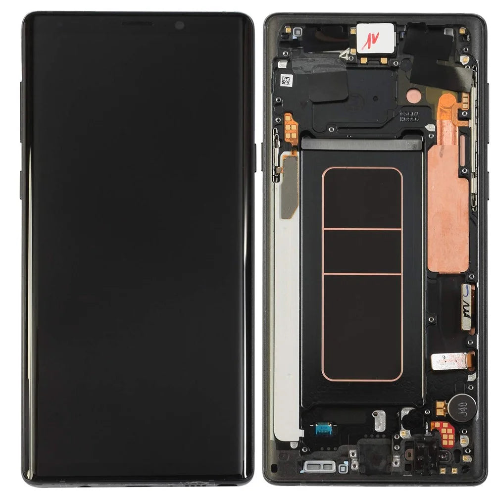 OEM LCD Screen and Digitizer Assembly with Frame for Samsung Galaxy Note9 N960 - Black - 1