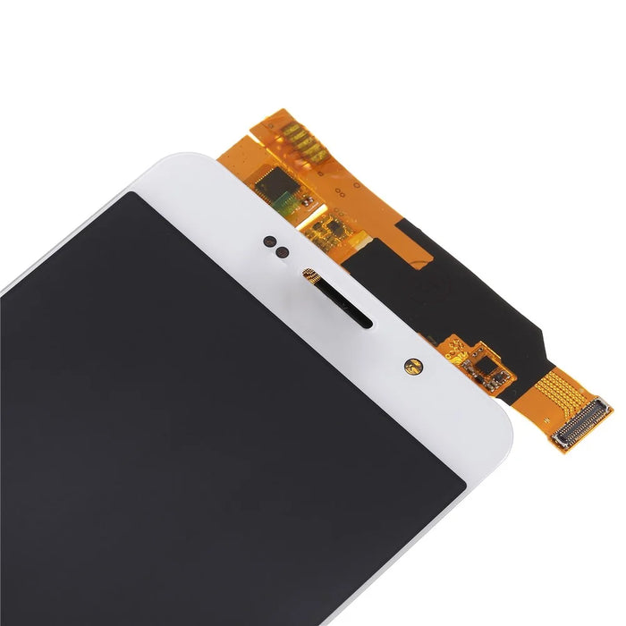 LCD Screen and Digitizer Assembly Replacement Part with Screen Brightness IC for Samsung Galaxy A7 (2016) A710 - White - 3