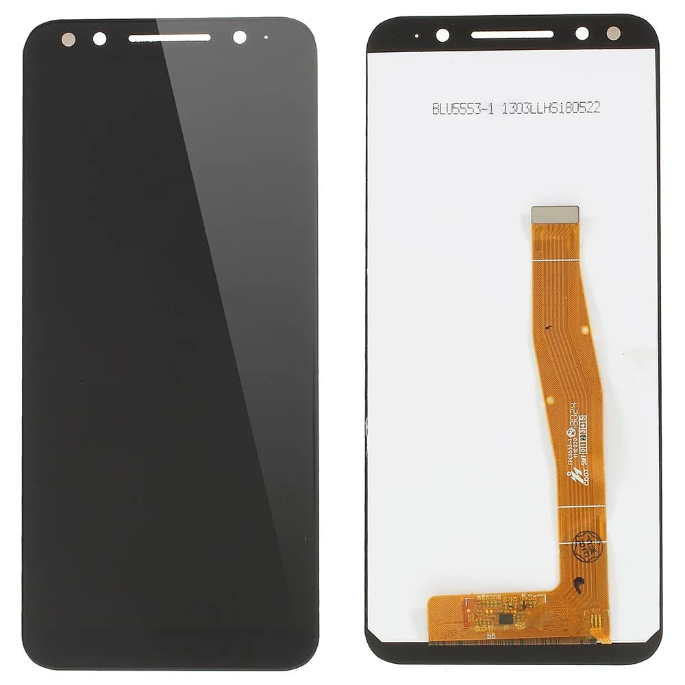 [Brand New and OEM] LCD Screen and Digitizer Assembly Replacement for Alcatel 3 5052 - Black - 1