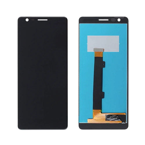 OEM LCD Screen and Digitizer Assembly Replacement for Nokia 3.1 - Black - 1