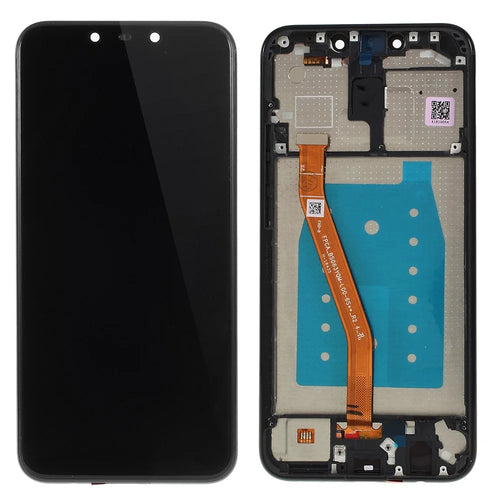 OEM Screen and Digitizer Assembly + Frame Replacement Part for Huawei Mate 20 Lite - Black - 1
