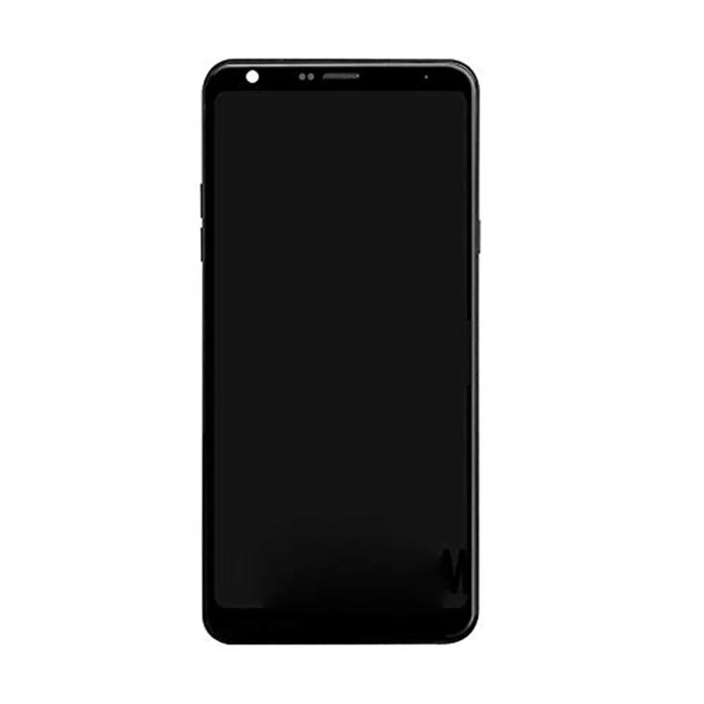 OEM LCD Screen and Digitizer Assembly Part + Frame for LG Q7/Q7+/Q7A Q610 (without Logo) - Black - 2
