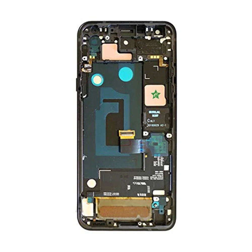 OEM LCD Screen and Digitizer Assembly Part + Frame for LG Q7/Q7+/Q7A Q610 (without Logo) - Black - 3