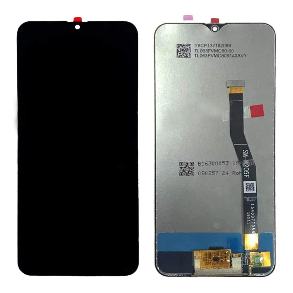 OEM LCD Screen and Digitizer Assembly Part for Samsung Galaxy M20 M205 (without Logo) - Black - 1