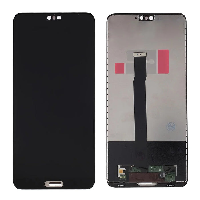 For Huawei P20 LCD Screen and Digitizer Assembly Part Replacement Accessory (without Logo) - Black - 1