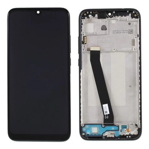 LCD Screen and Digitizer Assembly with Frame (Standard Version/Frosted Middle Frame) (without Logo) for Xiaomi Redmi 7 - Black - 1
