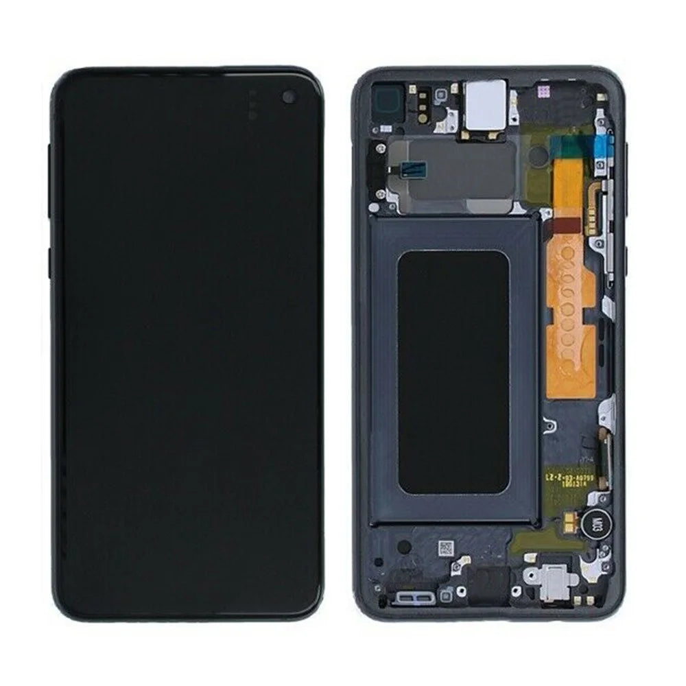OEM LCD Screen and Digitizer Assembly + Frame Replace Part for Samsung Galaxy S10e G970 - Black - 1