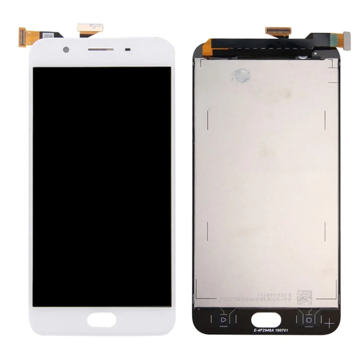 LCD Screen and Digitizer Assembly Replacement Part for Oppo A59/F1s - White - 1