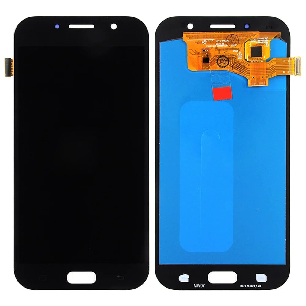 LCD Screen and Digitizer Assembly Replacement for Samsung Galaxy A7 (2017) A720 (OLED Version) - Black - 1