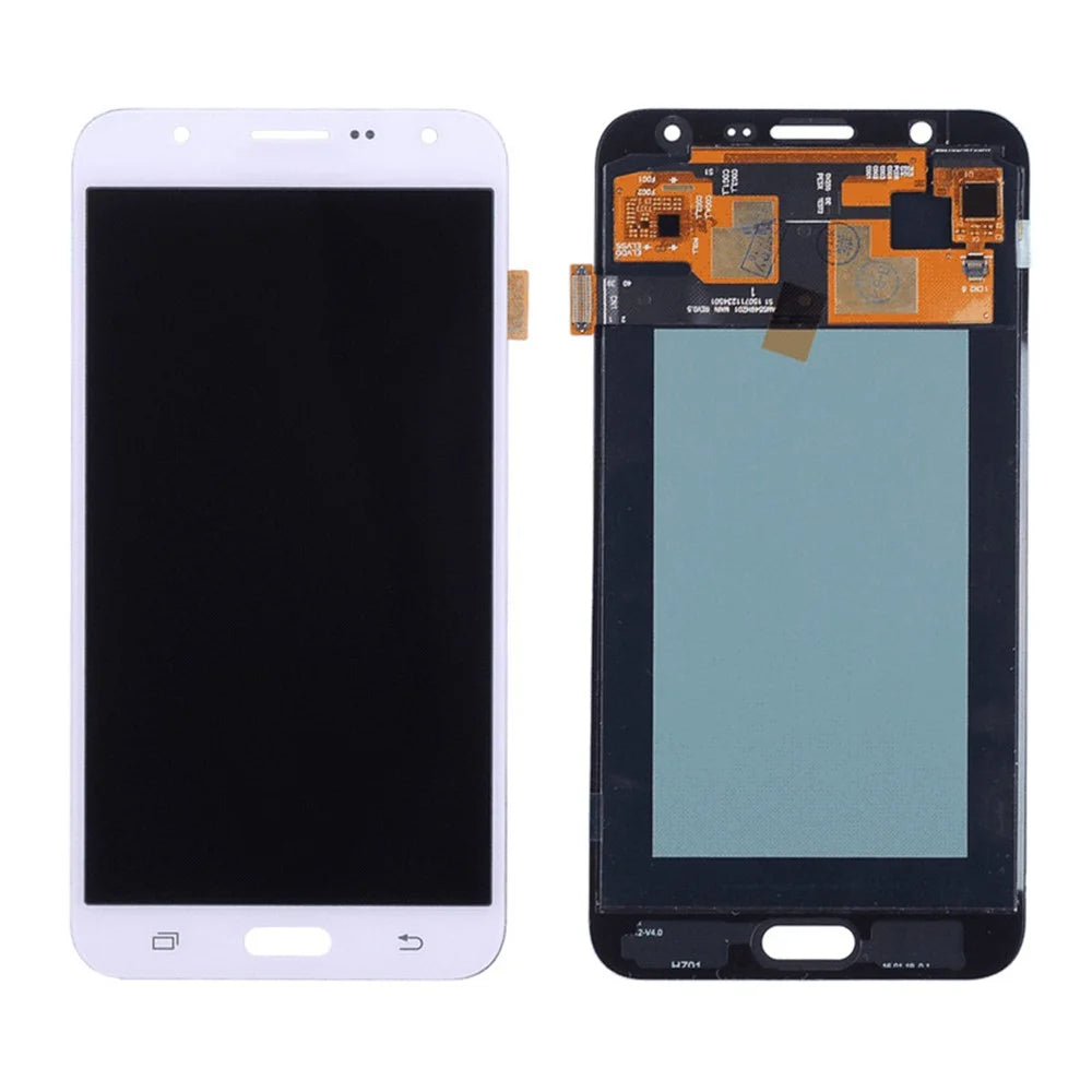 LCD Screen and Digitizer Assembly Replacement for Samsung Galaxy J7 SM-J700F (2015) (OLED Version) - White - 1