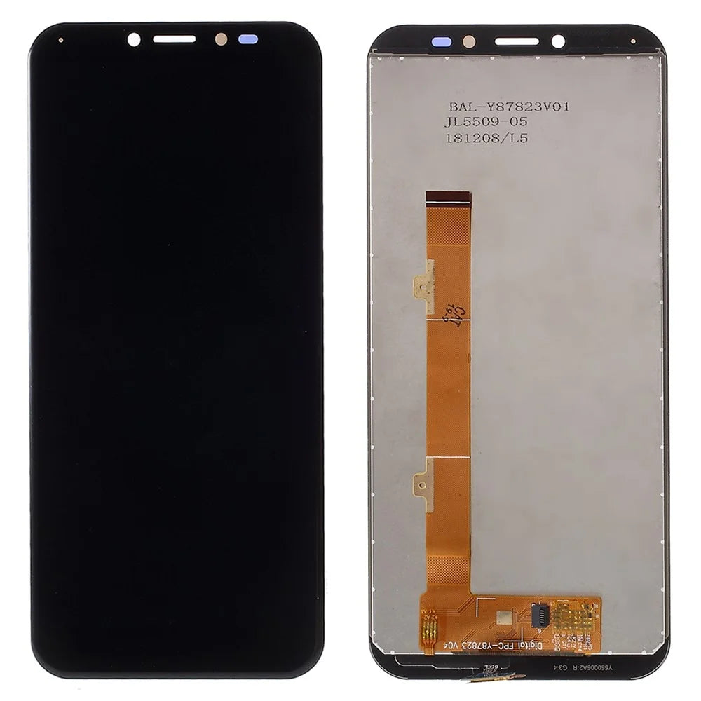 OEM Disassembly LCD Screen and Digitizer Assembly Replacement (without Logo) for Alcatel 1S (2019) OT5024 5024 - Black - 1