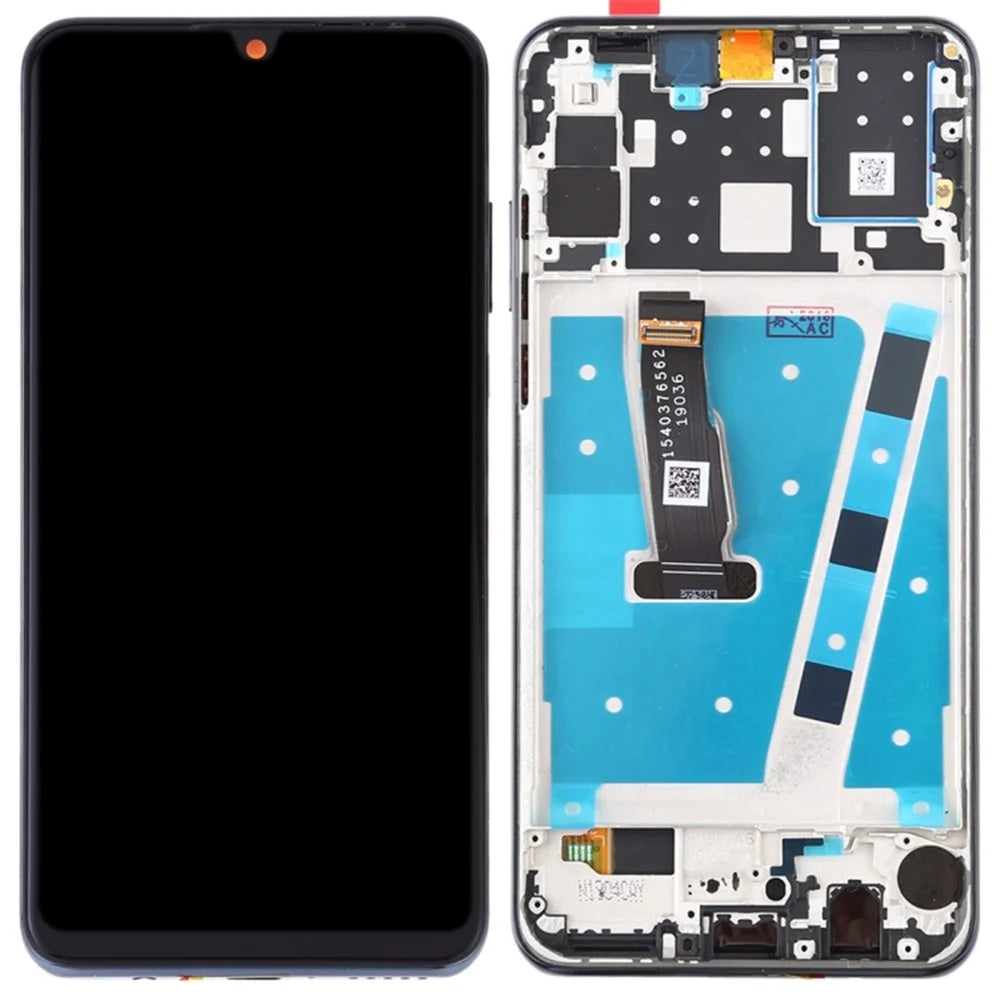 LCD Screen and Digitizer Assembly + Frame Replacement (without Logo) for Huawei nova 4e - Black - 1