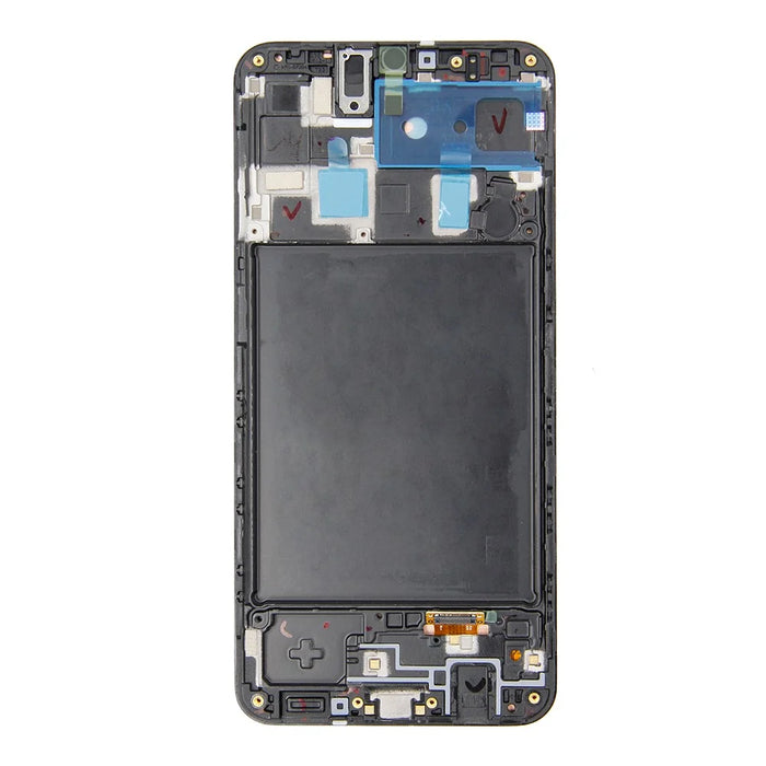 OEM LCD Screen and Digitizer Assembly + Frame Part (without Logo) for Samsung Galaxy A20 SM-A205 - Black - 3