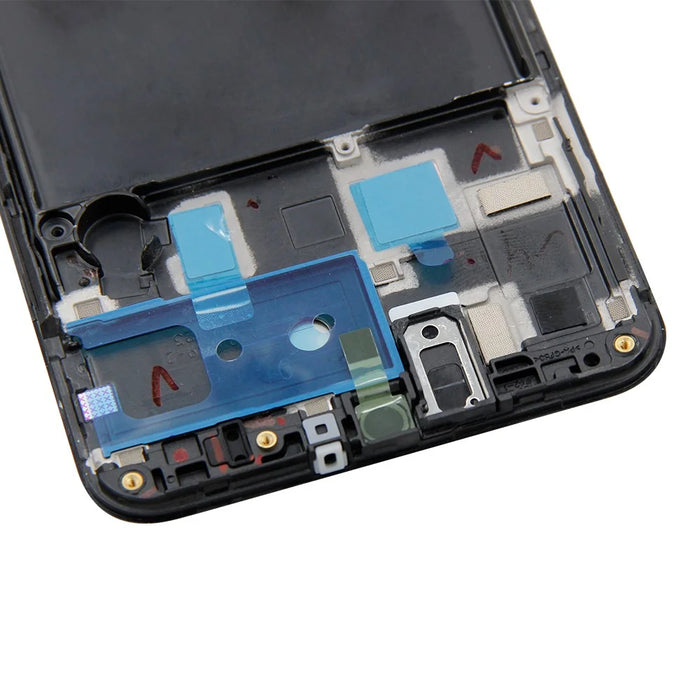 OEM LCD Screen and Digitizer Assembly + Frame Part (without Logo) for Samsung Galaxy A20 SM-A205 - Black - 4