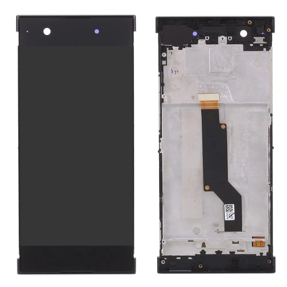 LCD Screen and Digitizer Assembly with Frame for Sony Xperia XA1 - Black - 1