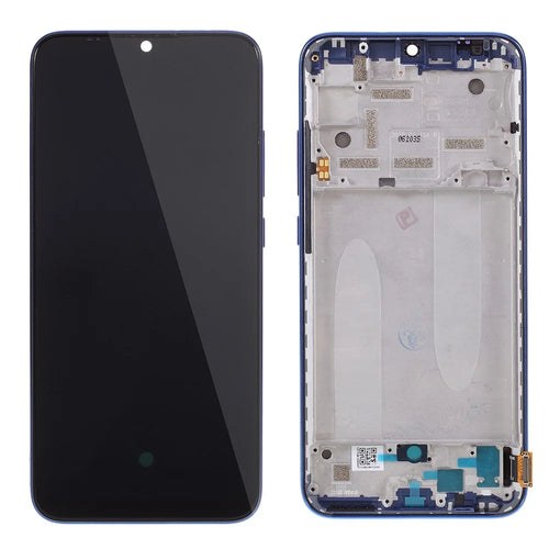 For Xiaomi Mi A3 / CC9e OEM Grade S LCD Screen and Digitizer Assembly + Frame Part (without Logo) - Blue - 1