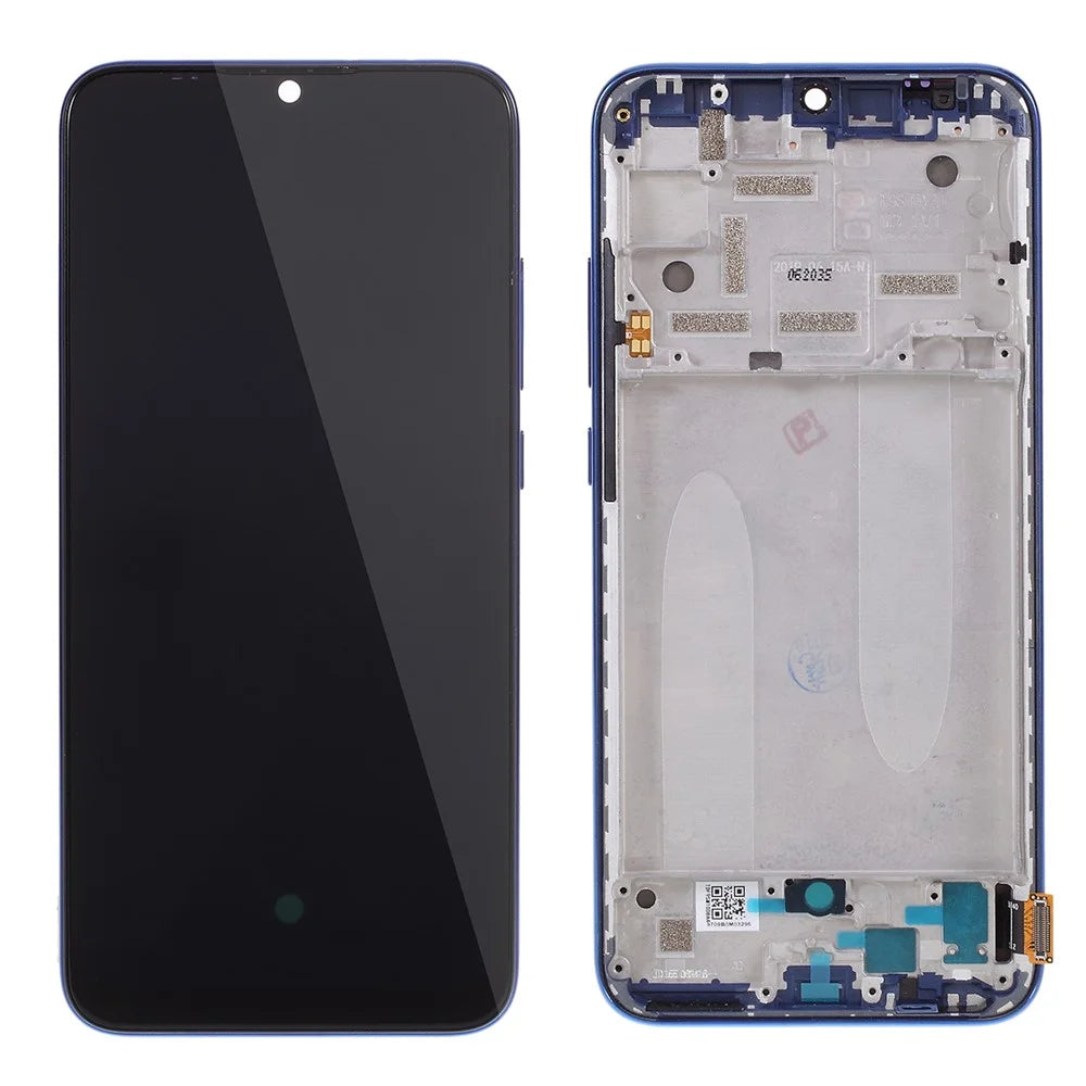 For Xiaomi Mi A3 / CC9e OEM Grade S LCD Screen and Digitizer Assembly + Frame Part (without Logo) - Blue - 1