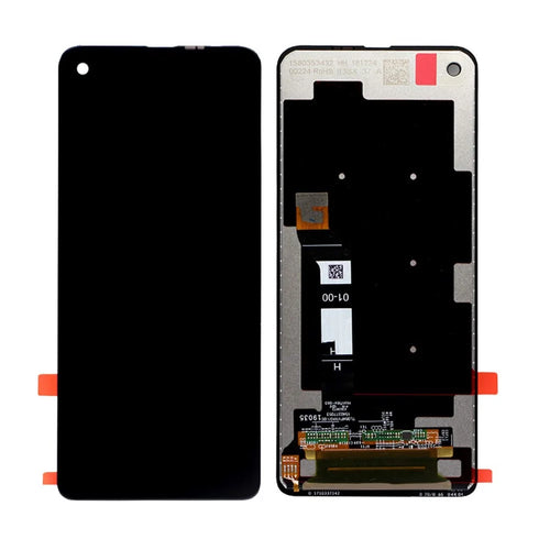 OEM LCD Screen and Digitizer Assembly Replacement for Motorola One Vision/P50 (without Logo) - Black - 1