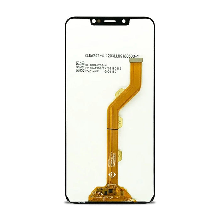 LCD Screen and Digitizer Assembly Replacement for Tecno Spark 3 KB7 - Black - 2