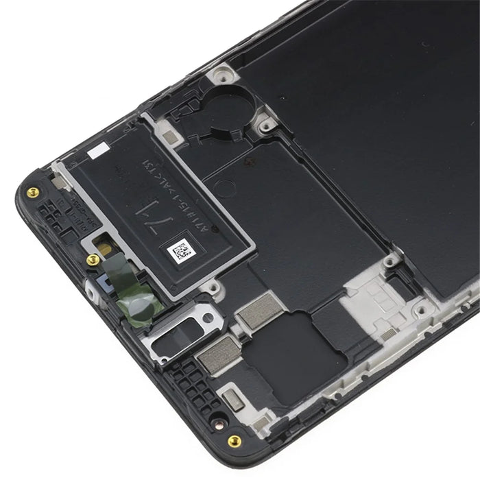OEM LCD Screen and Digitizer Assembly + Frame (without Logo) for Samsung Galaxy A71 A715 - Black - 5