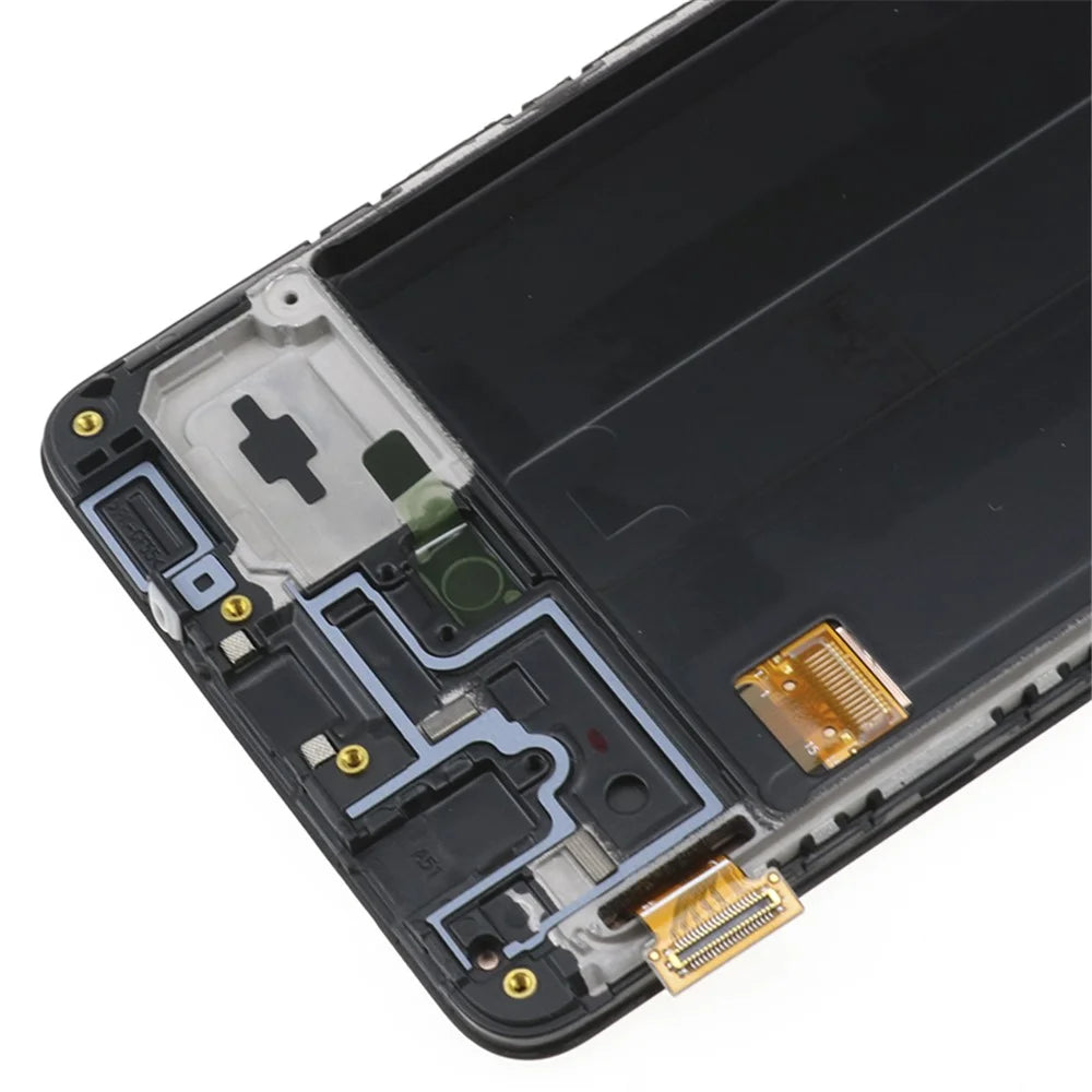 OEM LCD Screen and Digitizer Assembly + Frame Replace Part (without Logo) for Samsung Galaxy A51 A515 - Black - 4