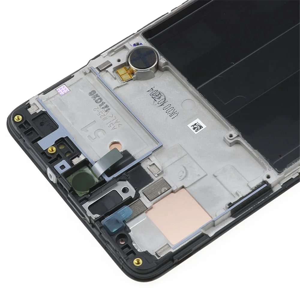 OEM LCD Screen and Digitizer Assembly + Frame Replace Part (without Logo) for Samsung Galaxy A51 A515 - Black - 5