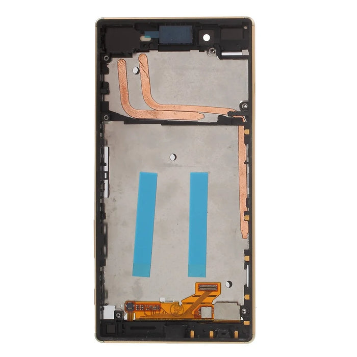 LCD Screen and Digitizer Assembly with Front Housing for Sony Xperia Z5 (OEM material assembly) - Gold Color - 3