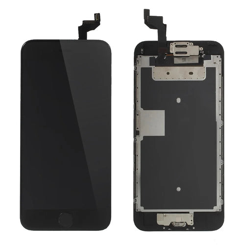 For iPhone 6s 4.7-inch LCD Screen and Digitizer Assembly with Frame + Small Parts (Made by China Manufacturer, 380-450cd/m2 Brightness) (without Logo) - Black - 1