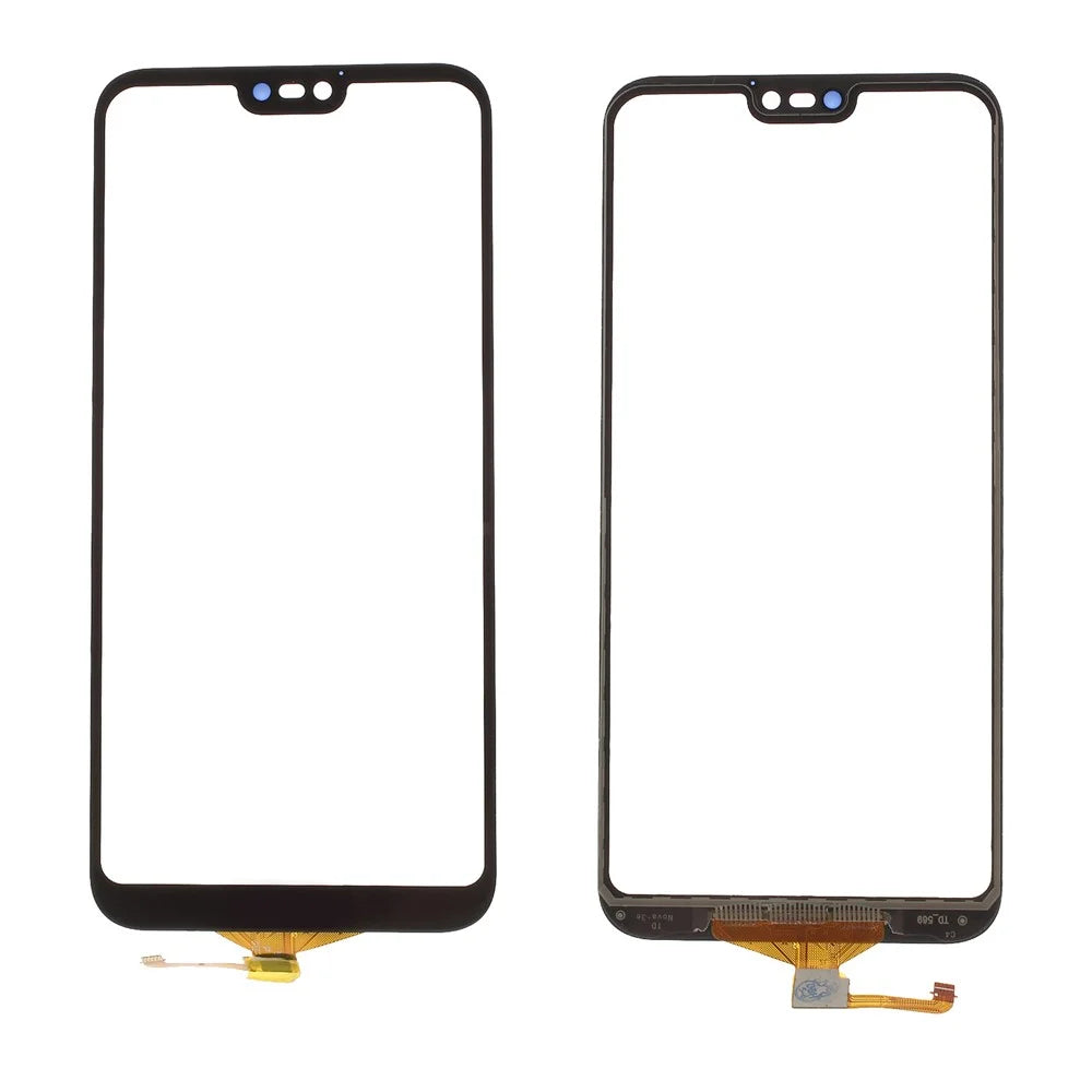 For Huawei P20 Lite / Nova 3e Digitizer Touch Screen Glass Part - Black - 1