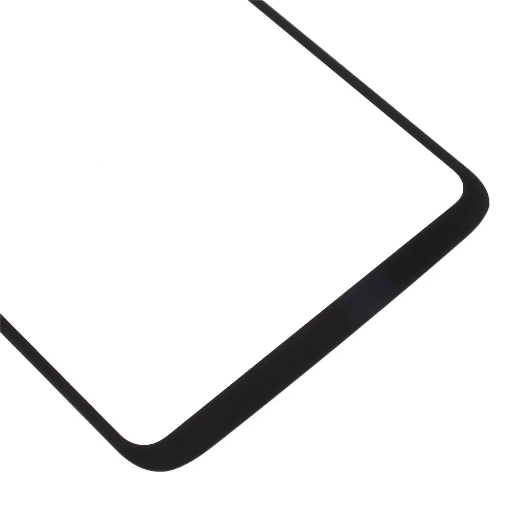 Black- Front Screen Glass Lens Cover Replacement for OnePlus 6 - 3