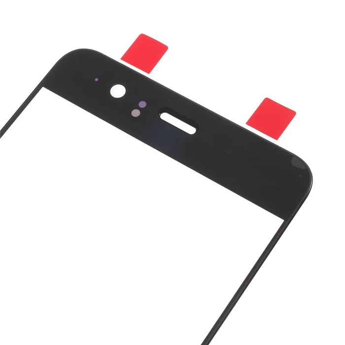 Black - For Huawei P10 (without Logo) OEM Outer Front Screen Glass Lens Replacement with Fingerprint Button Flex Cable - 2