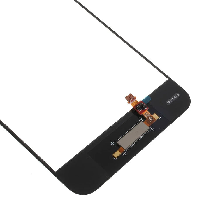 Black - For Huawei P10 (without Logo) OEM Outer Front Screen Glass Lens Replacement with Fingerprint Button Flex Cable - 4