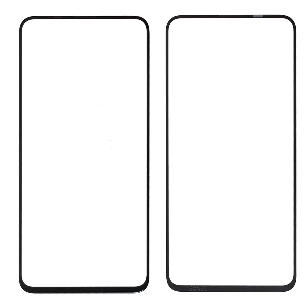For Huawei Honor 20/nova 5T (without Logo) Front Screen Glass Lens with Frame Replacement Part - Black - 1