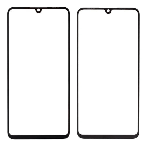 For Huawei P30 Lite Front Screen Glass Lens with Frame Replacement Part (without Logo) - Black - 1
