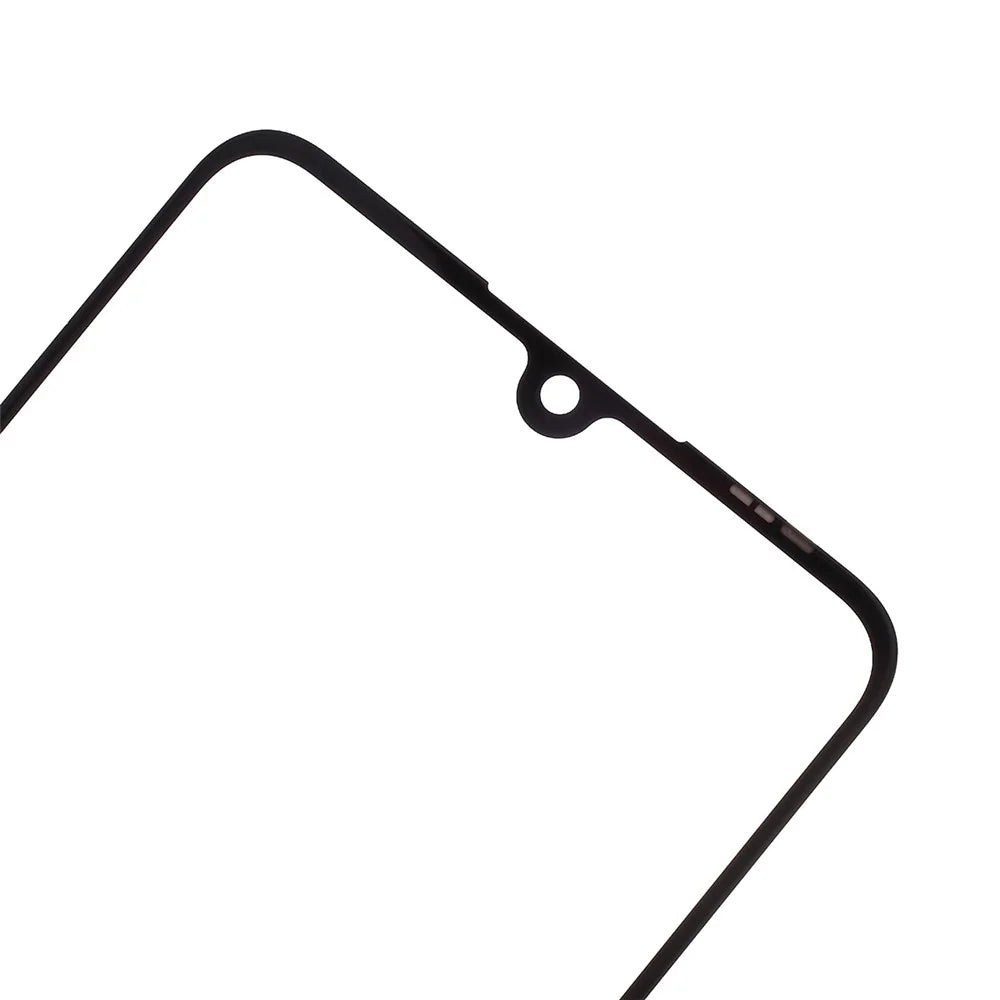 For Huawei P30 Lite Front Screen Glass Lens with Frame Replacement Part (without Logo) - Black - 3