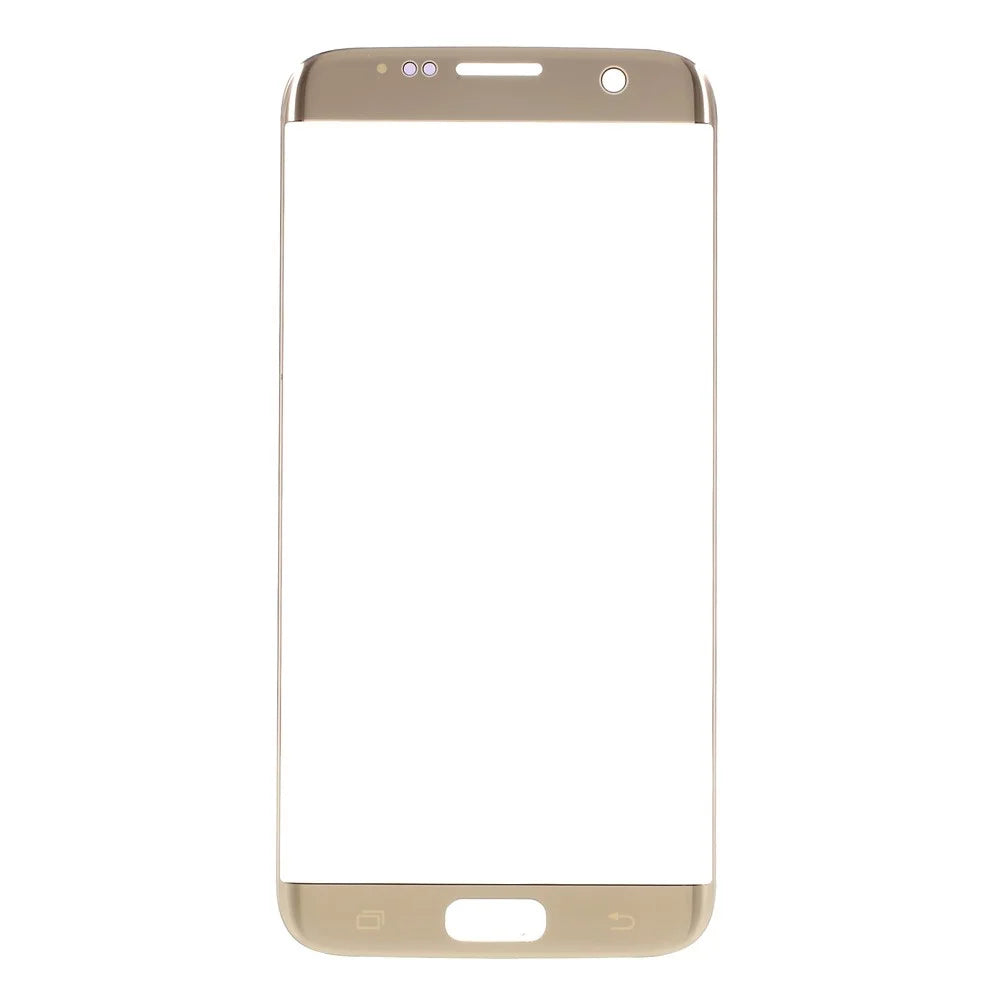 OEM Front Screen Glass Lens Replacement for Samsung Galaxy S7 Edge G935 - Gold Color - 1
