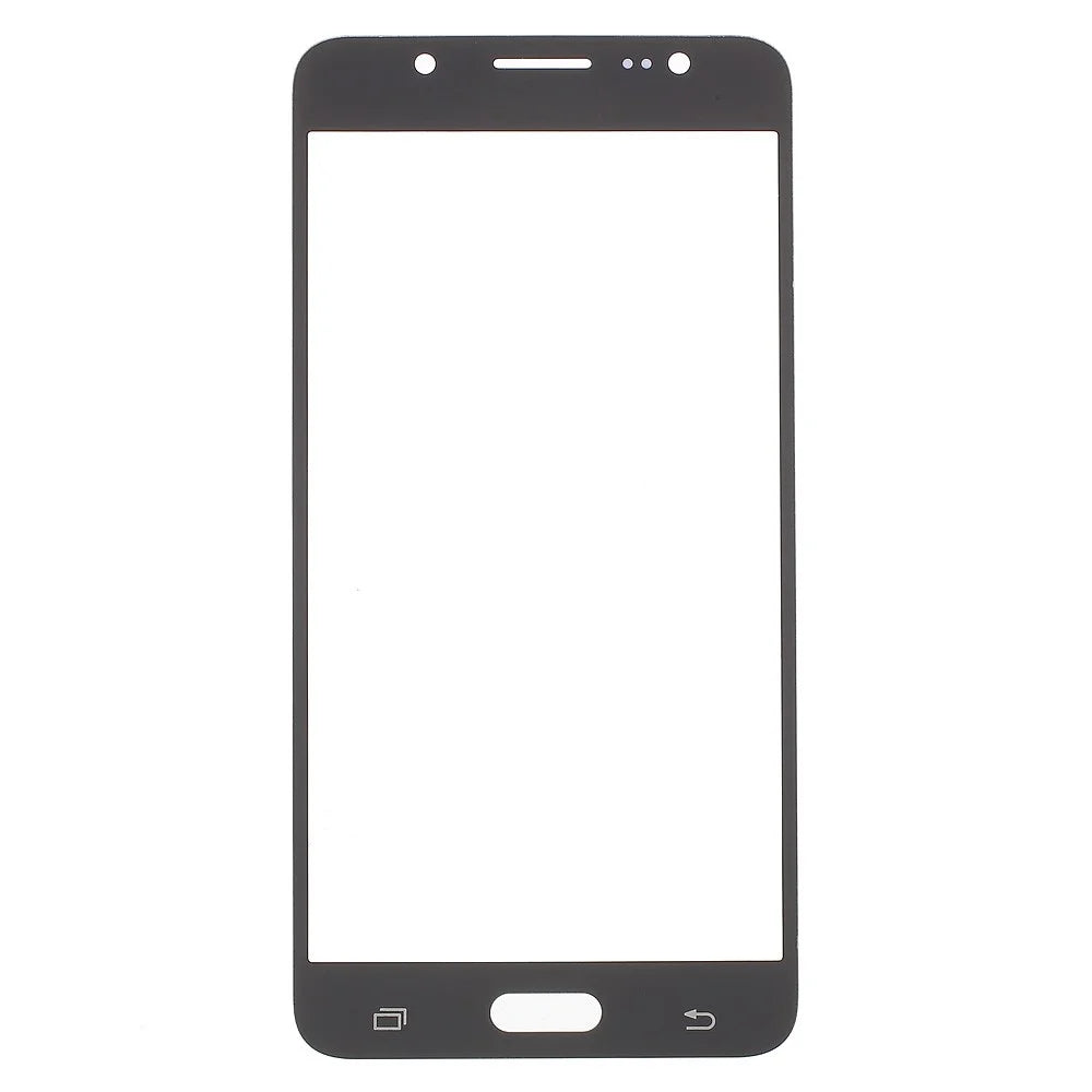 For Samsung Galaxy J5 (2016) Front Outer Screen Glass Lens Replacement - Black - 1