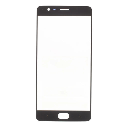 Front Outer Screen Glass Lens Replacement for OnePlus 3 - Black - 1