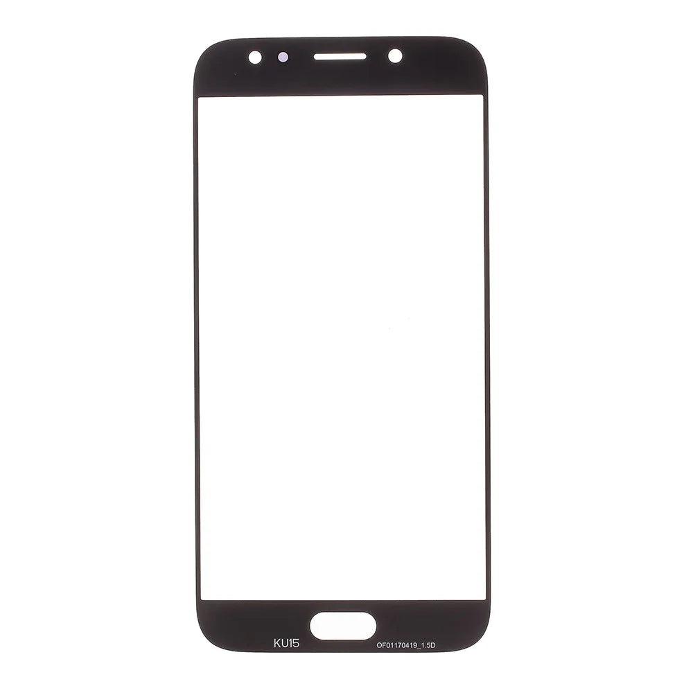 Outer Screen Glass Lens Replacement for Samsung Galaxy J7 (2017) J730 EU Version - Black - 2