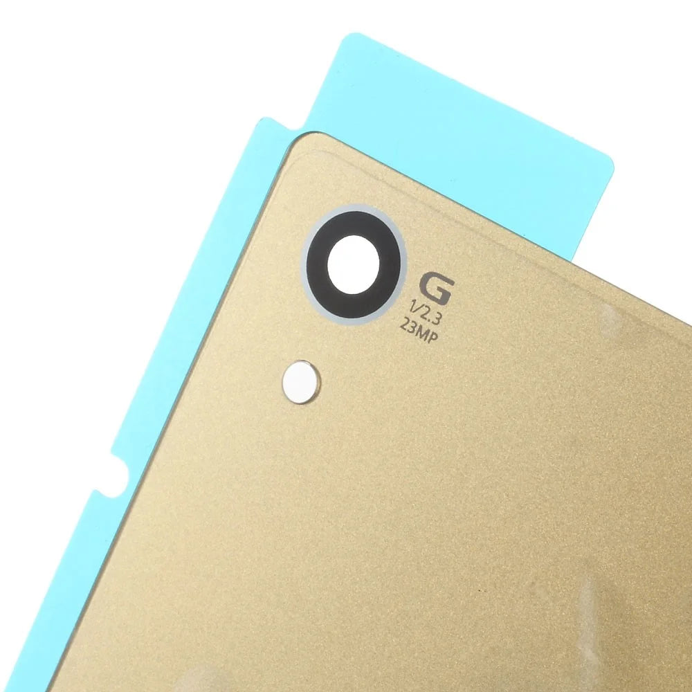 Battery Door Cover with Adhesive Sticker Replacement for Sony Xperia Z5 - Gold Color - 3