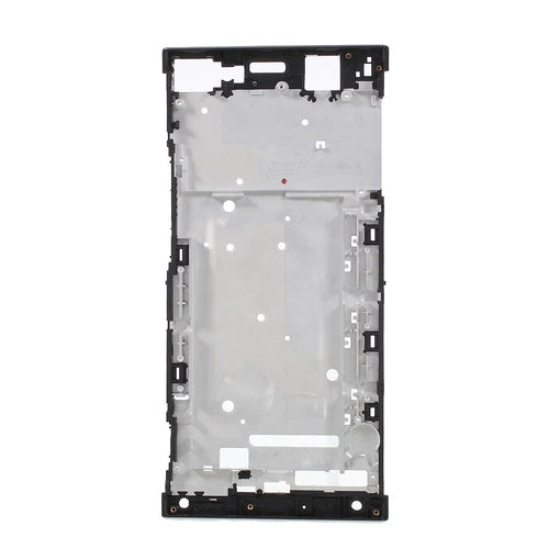 OEM for Sony Xperia XA1 Ultra Middle Frame with Adhesive Sticker Replace Part - Black - 1