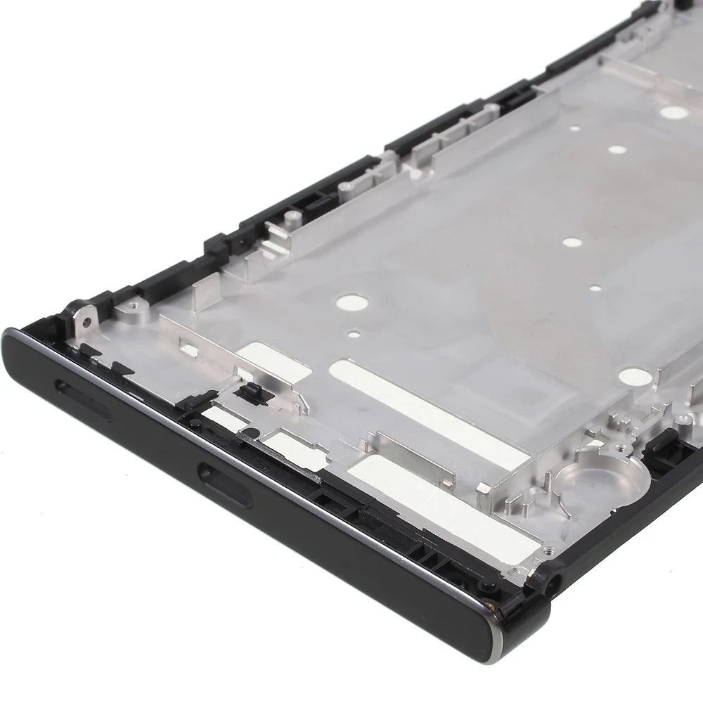 OEM for Sony Xperia XA1 Ultra Middle Frame with Adhesive Sticker Replace Part - Black - 3