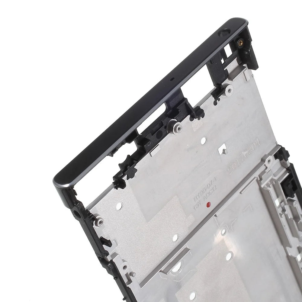OEM for Sony Xperia XA1 Ultra Middle Frame with Adhesive Sticker Replace Part - Black - 4