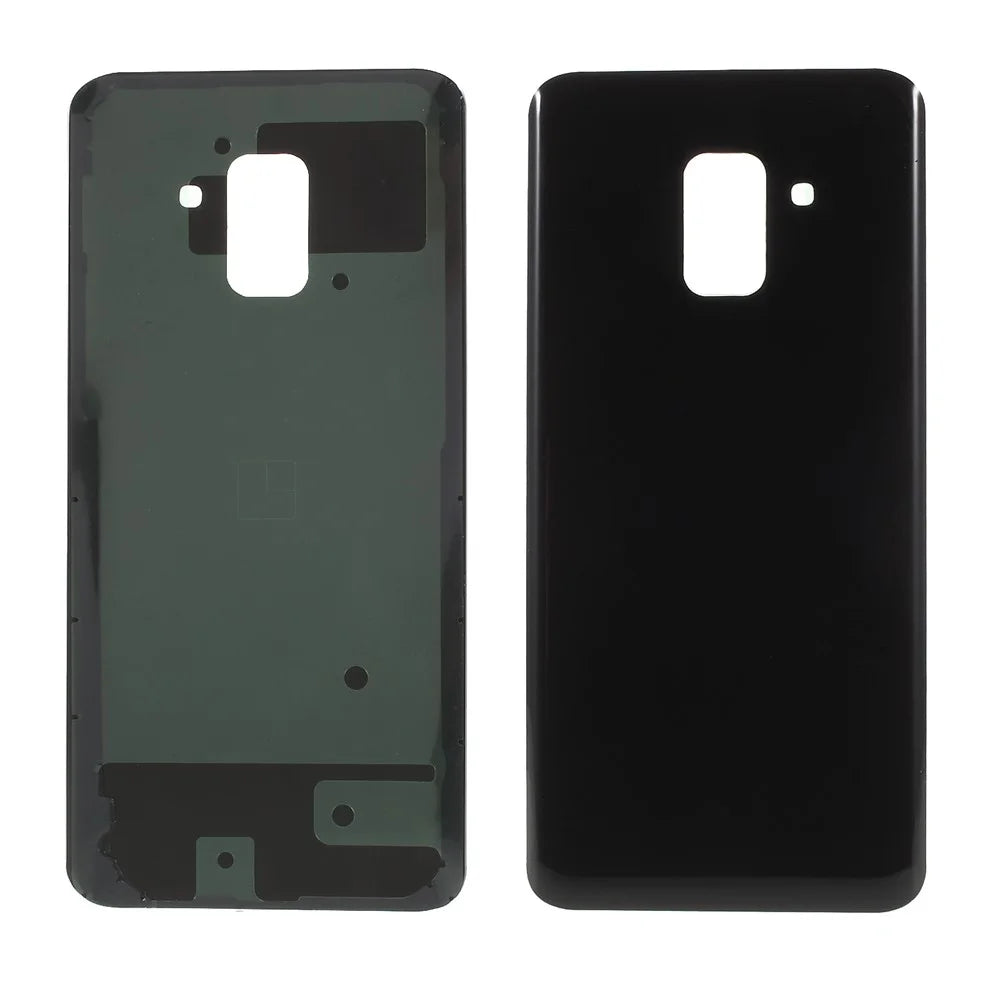 Back Battery Housing Cover Assembly Part with Adhesive Sticker for Samsung Galaxy A8 (2018) - Black - 1
